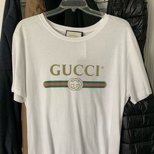 Gucci oversize washed T-shirt with Gucci logo